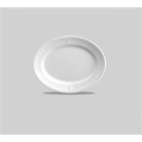 Buckingham Oval Plate White 25.4cm