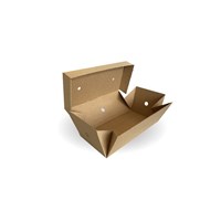 Large Premium Burger Box Kraft 255x128x102